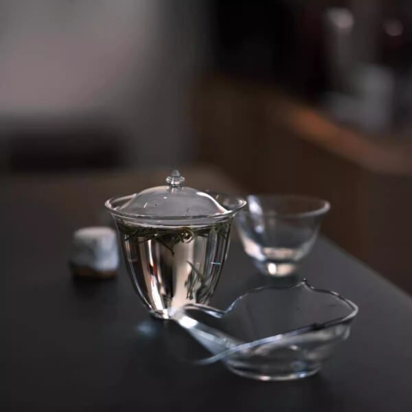 Glass Gaiwan_ A Creative Three-in-One Set - Image 2