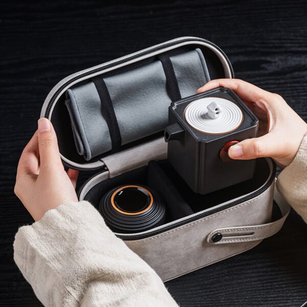 Portable Landscape-Themed Travel Tea Set - Image 4