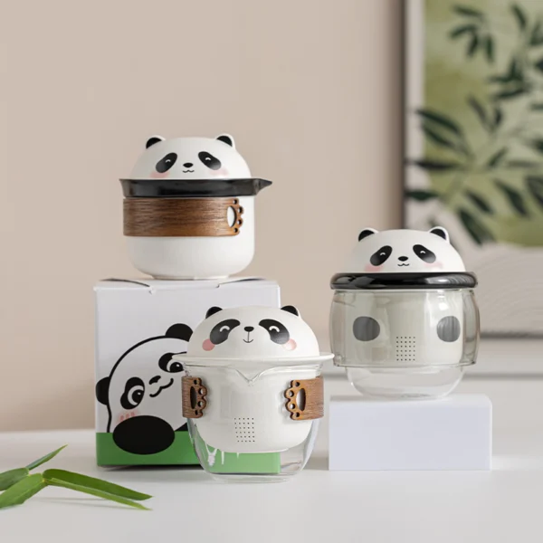 Panda Travel Tea Set - Tuantuan - Image 3