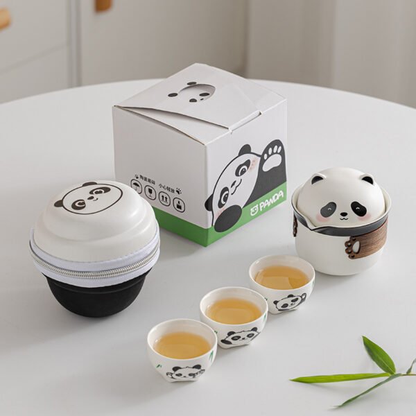 Panda Travel Tea Set - Tuantuan - Image 2