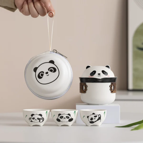 Panda Travel Tea Set - Tuantuan