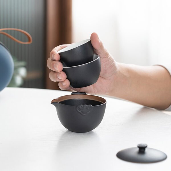 Portable Travel Tea Set Quick Cup - Image 2