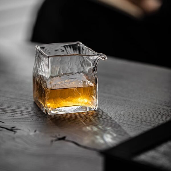 Square-shaped Handmade Glass Gongdao Cup - Image 3