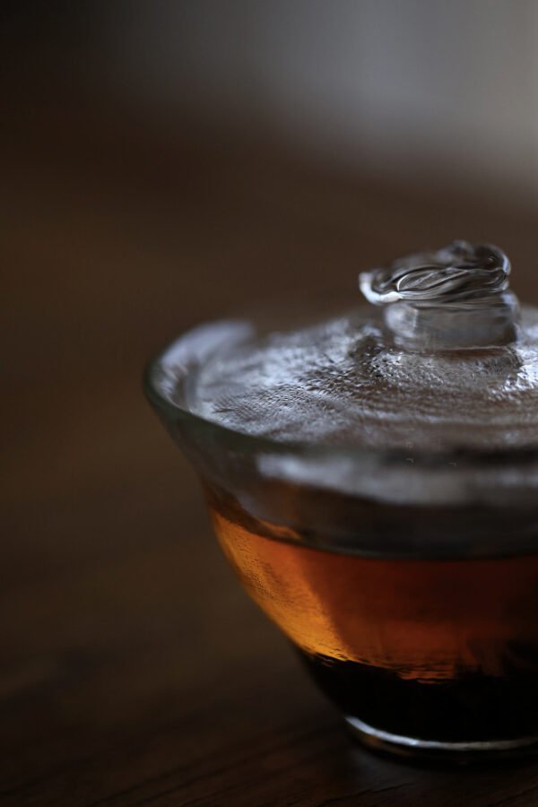 Handcrafted  Lid Thickened Glass Gai Wan - Image 2